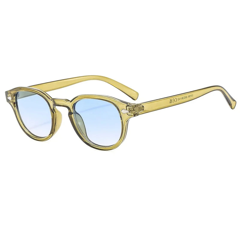 Retro Round Rivet Sunglasses UV400