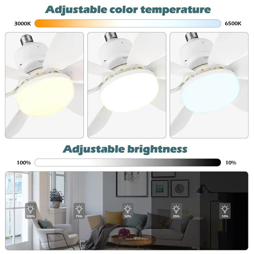 LED 40W Remote Ceiling Fan Light