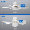 LED 40W Ceiling Fan Light with Remote